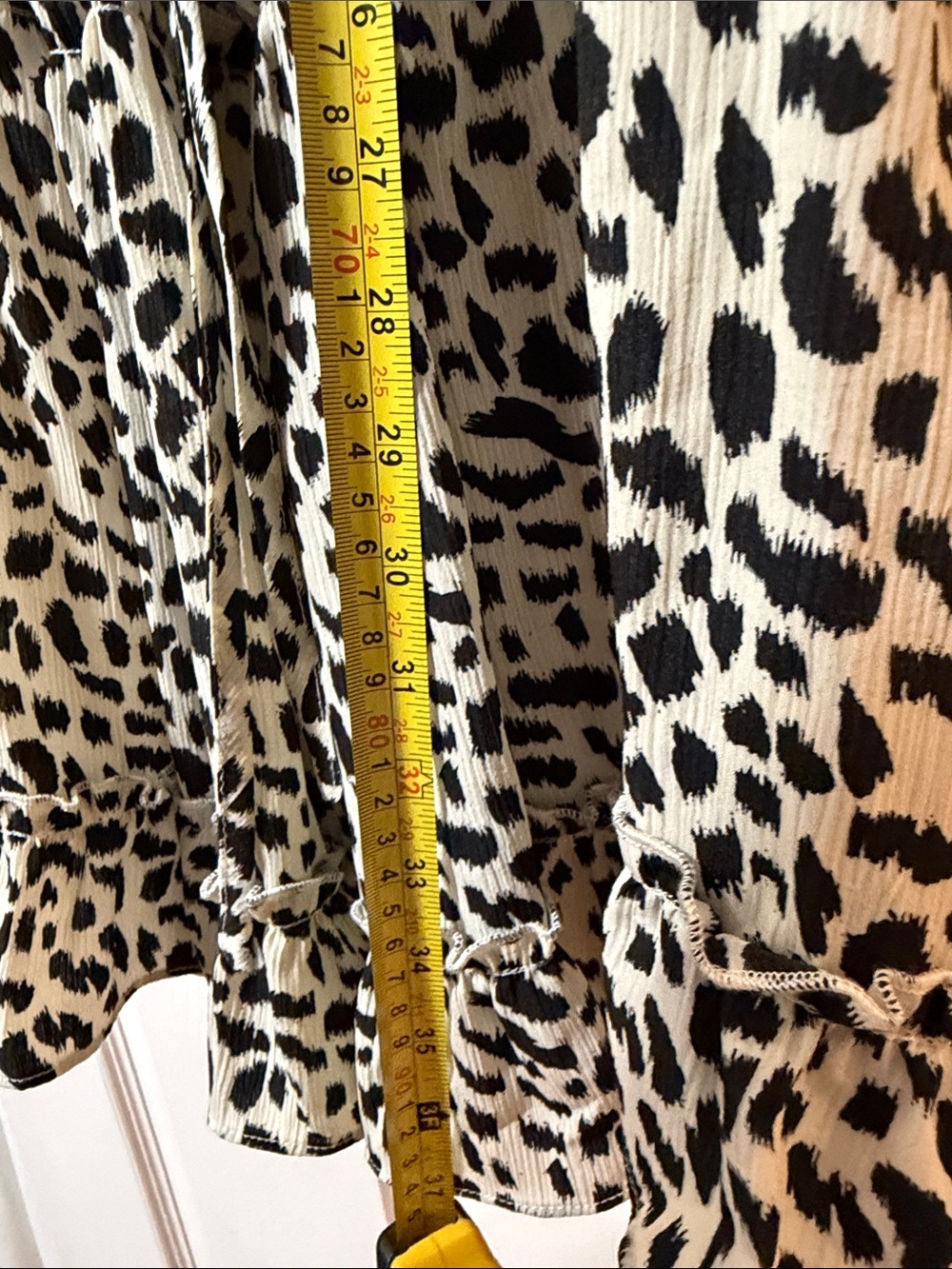 ODDY Black & Cream Patterned Dress NWT - Picture 5 of 12